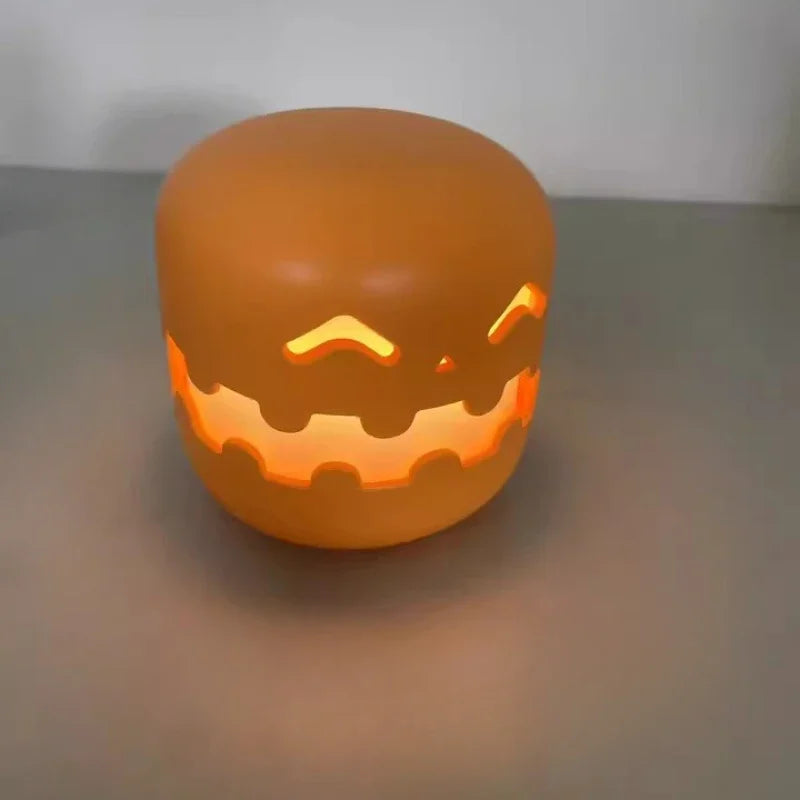 Halloween Pumpkins Lamp Creative Collapsibles Bedroom Small Night Light Desktop Model Ornaments Cozy Party Decoration Gifts Toy