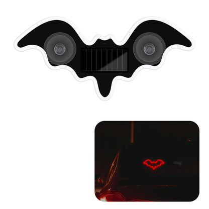 1/2Pcs Cool Bat Solar Powered Car Neon Light Wireless Led Ambient Light Suction Cup USB Rechargeable Atmosphere Breathing Lamp