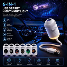 Galaxy projector with 6 interchangeable scene films