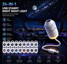 Galaxy projector with 24 interchangeable scene films