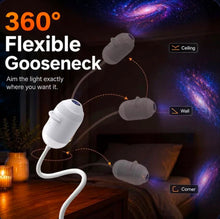 360 degree flexible gooseneck: aim the light at the ceiling, wall or corner