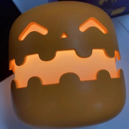 Halloween Pumpkins Lamp Creative Collapsibles Bedroom Small Night Light Desktop Model Ornaments Cozy Party Decoration Gifts Toy